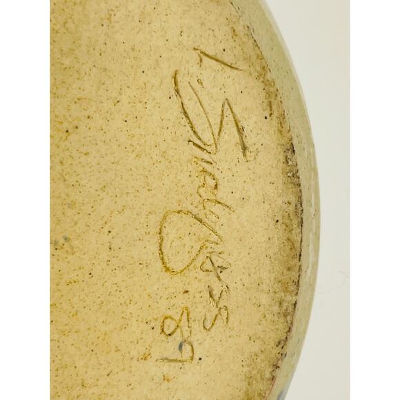 Ceramic Pottery Handmade Mixing Batter Bowl with Handle and Spout - Picture 7 of 7